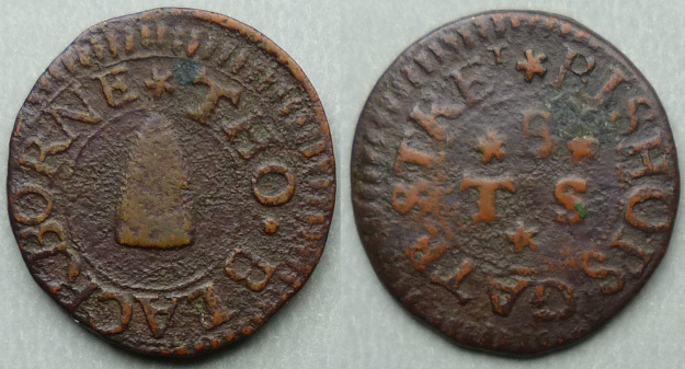 Bishopsgate Street, Tho Blackborne farthing Bishopsgate Street, Tho Blackborne farthing